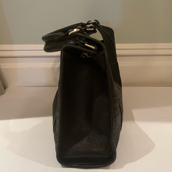 Gucci Guccisima Black Leather handbag Authentic Very good condition - Picture 3 of 6